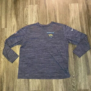 Mens Nike Grey NFL Jacksonville Jaguars Long Sleeve - Player Worn - 3XL